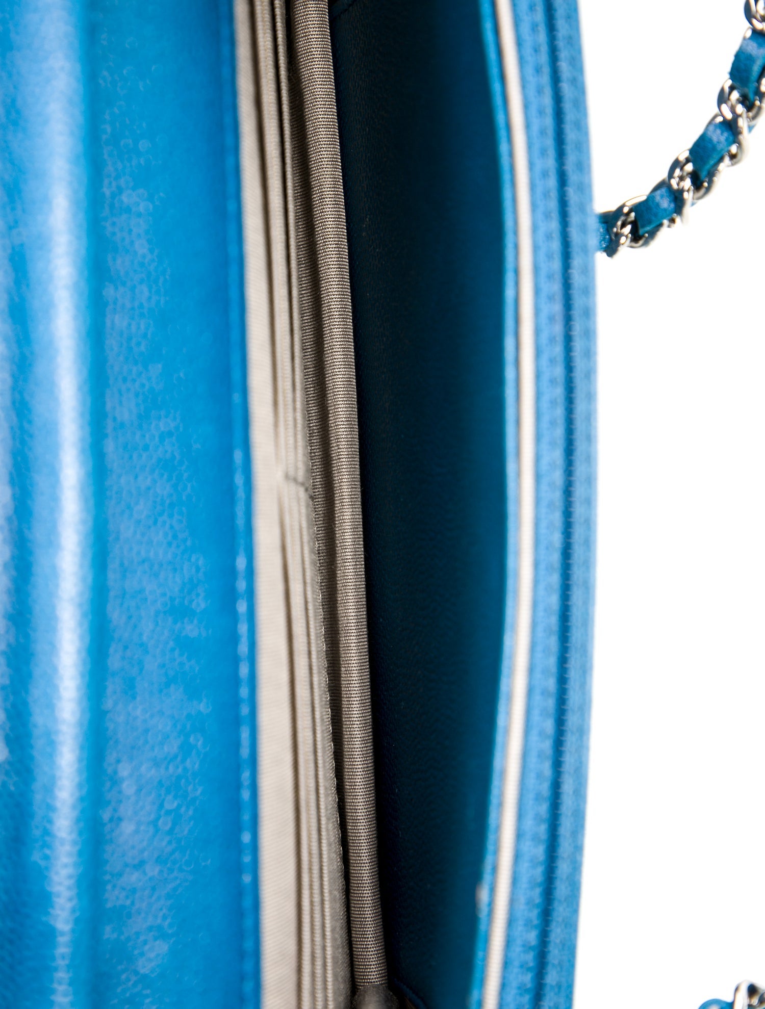Chanel Brilliant Sevruga Wallet On Chain